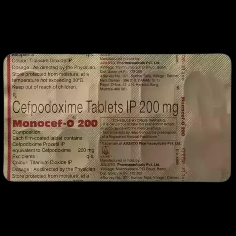 Monocef O 200mg Tablet - PharmaBag