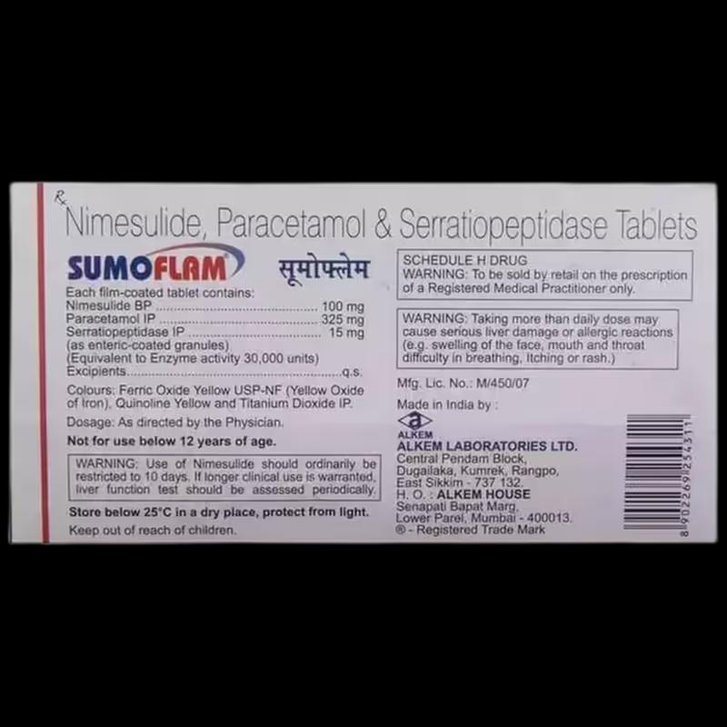 Sumoflam Tablet - PharmaBag